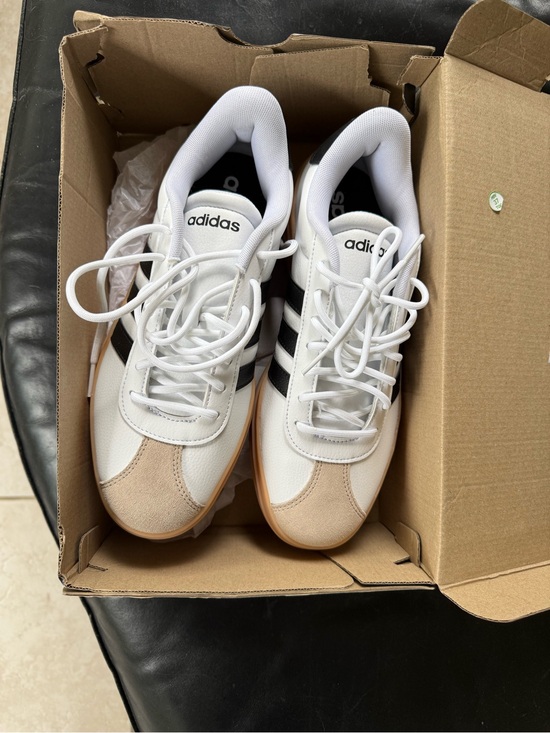 adidas Shoes - adidas White and Black VL Court Bold Sneakers